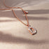 Solid 925 Sterling Silver Initial Crystal Personalised Alphabet Letter Necklace Rose Gold Filled